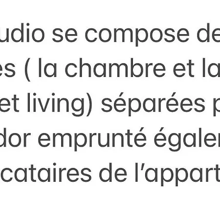 Le Du Palayau Appartement *